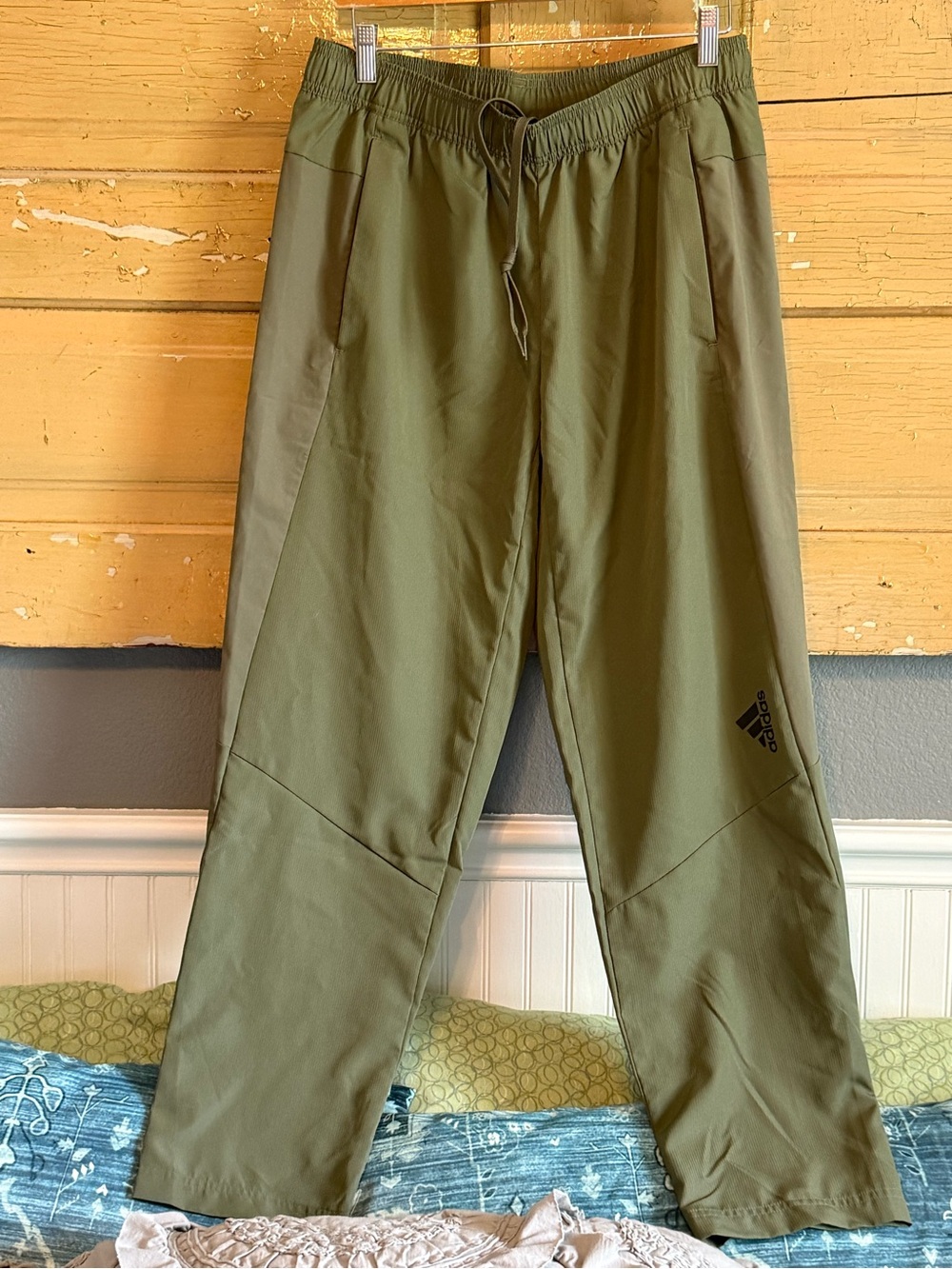 adidas Olive Green Athletic Training Joggers